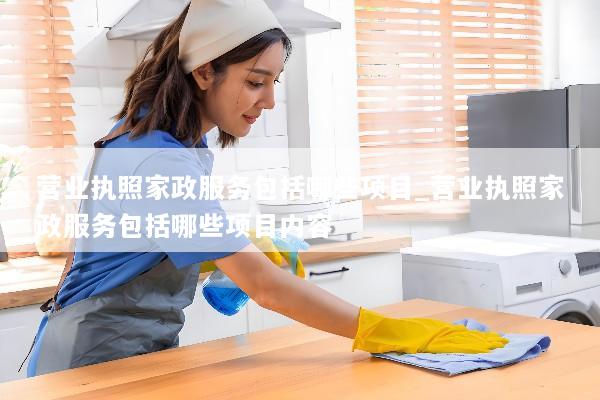 营业执照家政服务包括哪些项目_营业执照家政服务包括哪些项目内容